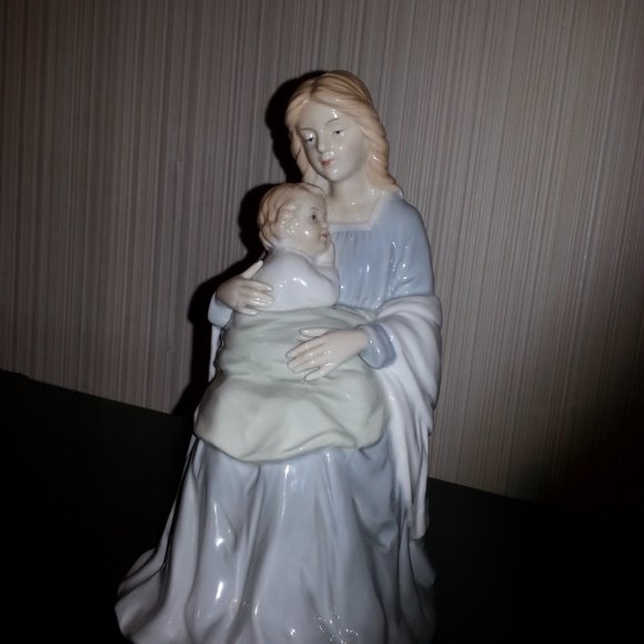 Vtg Homco Home Interiors Mother and Child Figurine - Picture 3 of 13